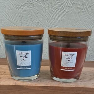 Nature's Wick Coastal Air and Maplewood Candles